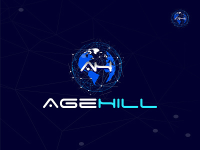 Agehill - A cyber Security Logo Design branding creative cyber security design global graphic design it logo logodesign network professional vector