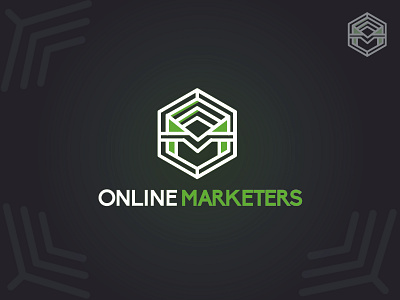 Online Marketers - A Online Marketing Education Logo Design branding creative design education entry level graphic design initial logo logodesign marketing online vector