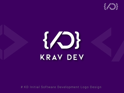 KD Initial Logo Design for IT and Software Development Company branding creative design engineering graphic design initial it logo logodesign marketing programming software technology