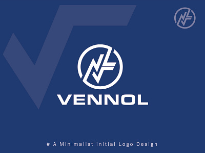 Vennol - A Clean and Professional Initial Logo Design branding creative design e commerce graphic design initial it logo logodesign software technology vector website