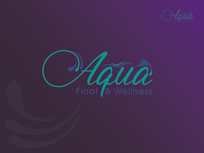 Aqua Float & Wellness - A Float Therapy Logo Design branding combination creative depravation therapy design graphic design logo logodesign nutrition therapy vector wellness