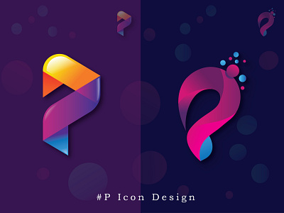 P icon Design branding creative design digital marketing graphic design icon industry initial it logo logodesign vector