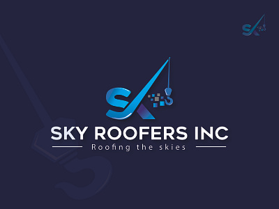 Sky Roofers INC - A Roofing and Construction Logo Design