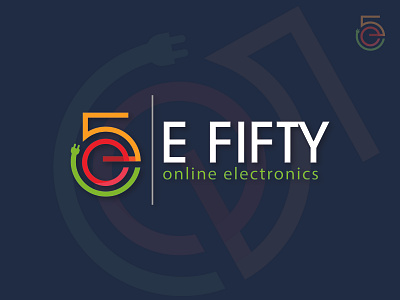 E-Fifty - A Logo Design For Home Appliances And Electronics branding creative design e commerce electrical electronics graphic design home appliance logo logodesign online vector