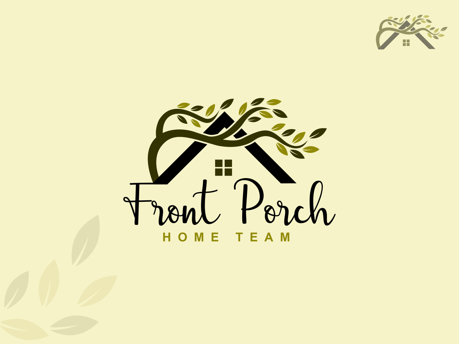 Front Porch Home Team - A Real Estate Business Logo Design by Unika ...