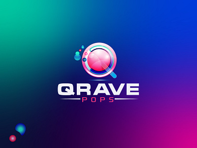 Qrave Pops - A New Experience of Consuming Alcoholic Products 3d branding colorful concert creative design embroidery events festival graphic design liquor lollipop logo logodesign partygoers vector