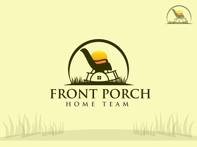 Front Porch Home Team - Real Estate Business Logo Design branding business creative design family graphic design logo logodesign professional real estate team vector