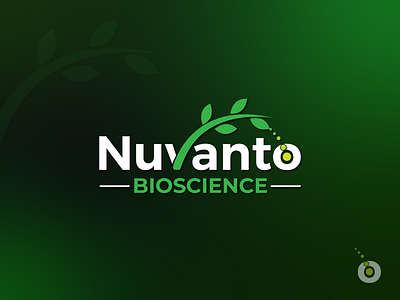 Nuvanto Bioscience - A Food Flavour Logo Design branding creative design graphic design happiness high energy logo logodesign natural nature research tasty vector