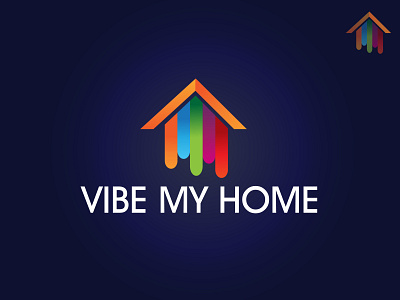 Vibe My Home - A Home Decoration Logo Design branding creative cuisons design graphic design home decor house logo logodesign rugs vector wall art