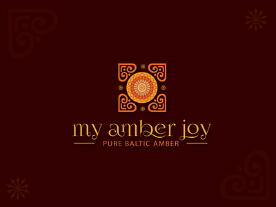 My amber joy - A Amber Jewelry for health Logo Design