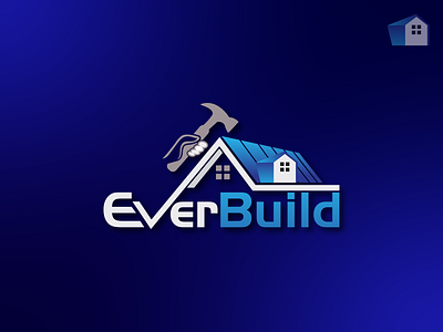 EverBuild - A Construction Company Logo Design branding building combination construction creative design graphic design home logo logodesign minimalist vector