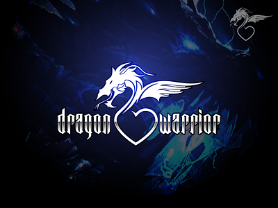 Dragon Love Warrior- Committed To Serve The Feminine Logo design