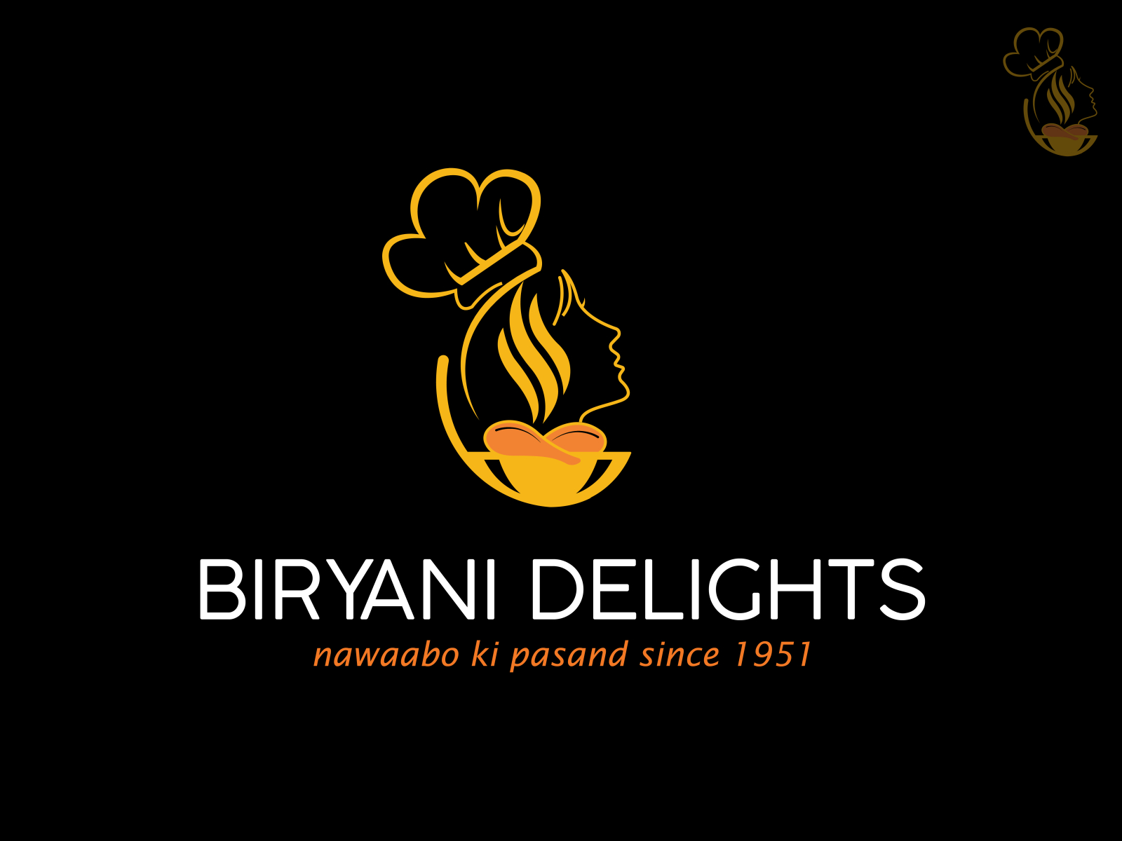Biryani logo | Cafe logo design, Restaurant logo design, Minimal branding  design
