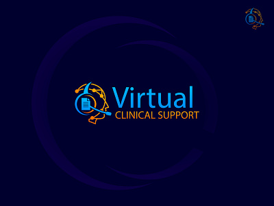 Virtual Clinical Support - Clinical Phone Support Logo abstract logo branding clinical creative design graphic design health icon illustration initial logo logodesign modern logo phone vector