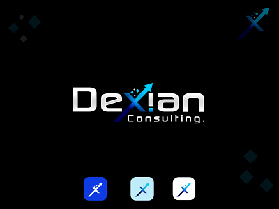 Dexian Consulting - mid-sized traditional businesses Logo abstract logo branding business combination mark creative graphic graphic design logo logodesign mid sized traditional vector wordmarks logo
