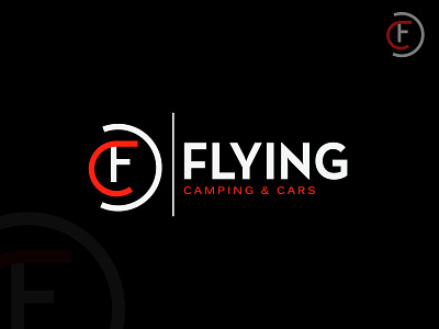 Flying Camping & Cars - It’s A YouTube Channel Logo Design abstract logo branding creative design graphic design icon initial logo logo logodesign vector youtube