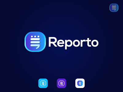 Reporto - A Media Company Logo Design branding business colorful creative design graphic design logo logodesign media modern vector