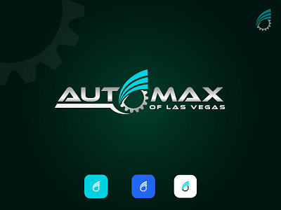 Automax Of Las Vegas - Car Dealership Logo Design abstract logo branding car dealership combination mark creative design gear logo graphic design initial logo logodesign modern logo vector