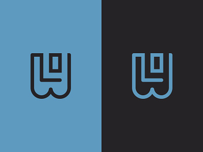 LOW Monogram Logo branding design graphic design icon logo low style typography vector