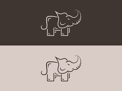 Elephant Logo animal logo branding cute design elephant graphic design icon illustration logo style vector wild zoo