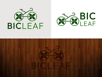 Bike and Leaf Logo