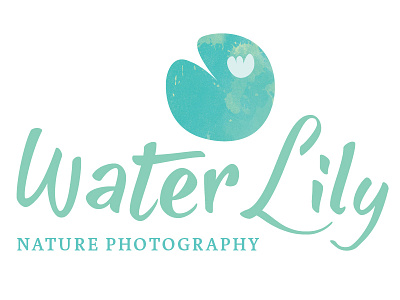 Water Lily Nature Photography Logo Design