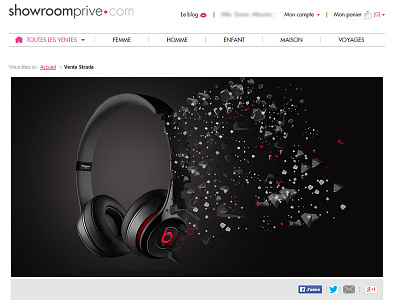 Beats by Dr Dre for showroomprive