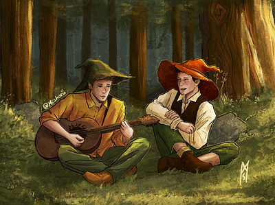Forest-Times digital art digital illustration illustration procreate
