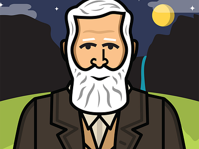 John Muir Portrait by Steve Wolpe on Dribbble