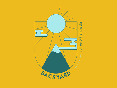 Backyard Coffee Branding branding bright colors coffee design graphic design logo shining