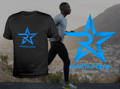 RunStar club logo design graphic design illustration logo typography