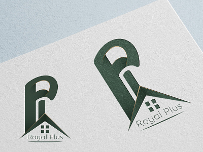 Royal Plus real estate logo branding design graphic design illus illustration logo