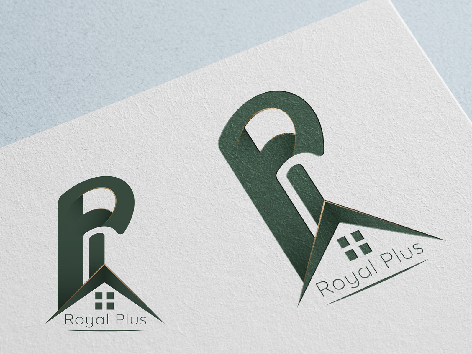 Royal Plus real estate logo by Amir Mohammad Nobari on Dribbble