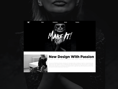 Make It! Landing Page Design brand identity branding design ecommerce fashion graphic design homepage landing page logo ui uiux user experience user experience design user interface ux