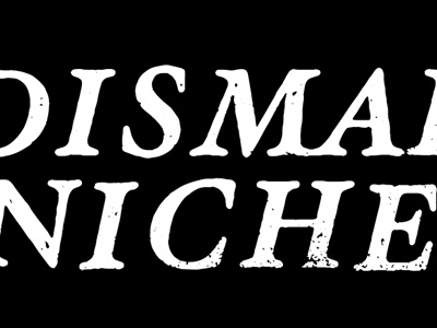 Dismal Niche cassette dismal niche typography distressed inverse