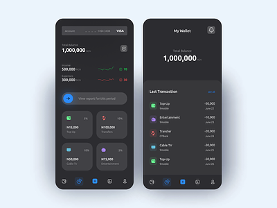 Money Saving App UI Design