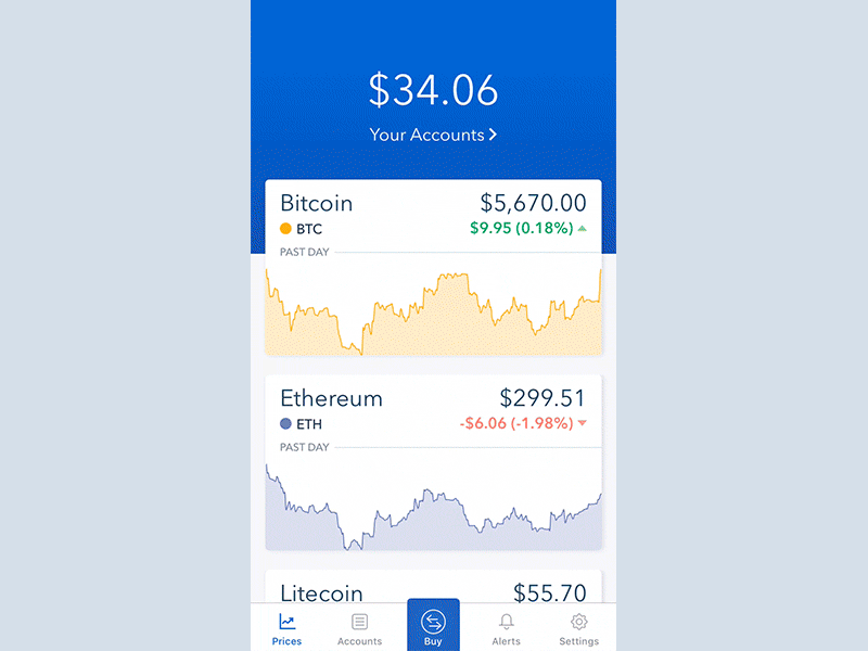 Coinbase Mobile bitcoin blockchain cryptocurrency digital currency ethereum ios mobile