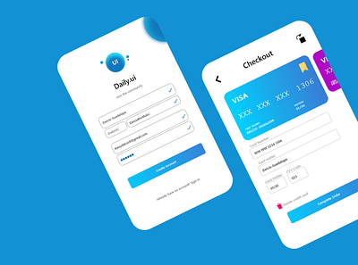 Daily UI – Day 002 – Credit Card Checkout _ Delcio design ui