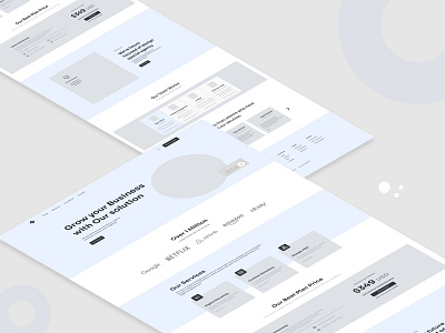 Creative agency wireframe