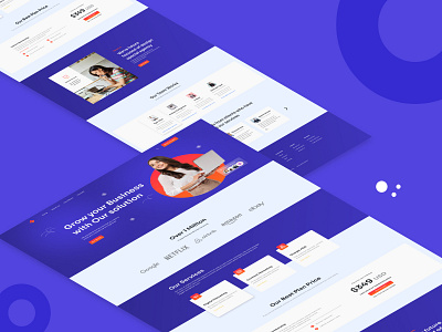 Creative Agency Landing Page design ui uidesign ux wireframe