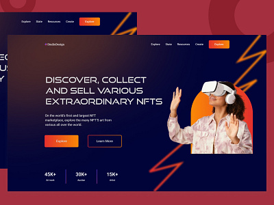 Dark NFT Landing Page