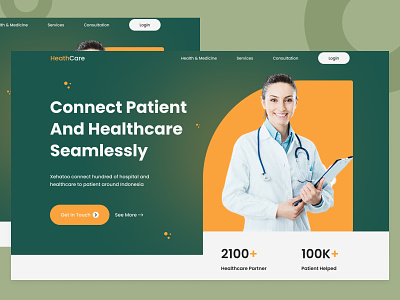 Medical Healthcare Website UI