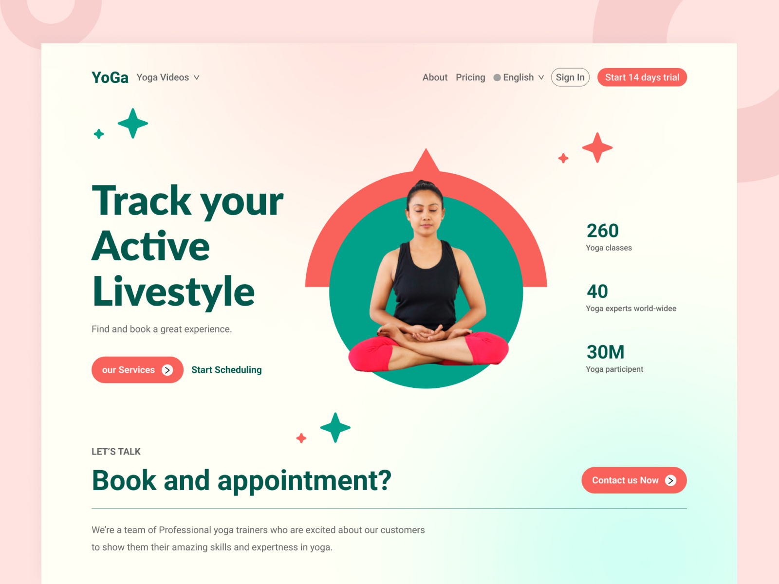 UI Design: Yoga Landing Page