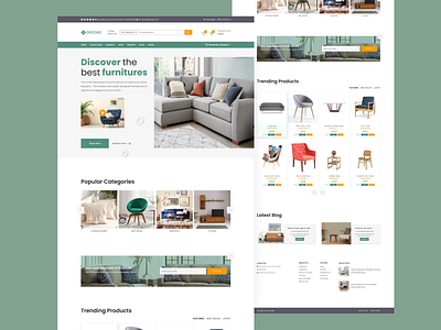 Furniture landing page UI design furniture landing furniture landing page furniture landing page ui design furniture website ui design