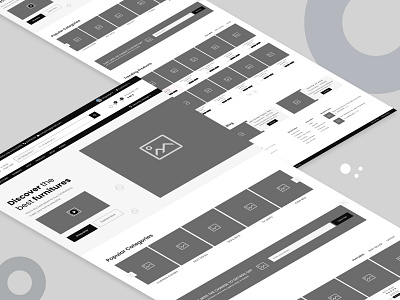 Furniture landing page wireframes furniture landing page furniture landing page ui design furniture ui design furniture wireframe furniture wireframes wireframes