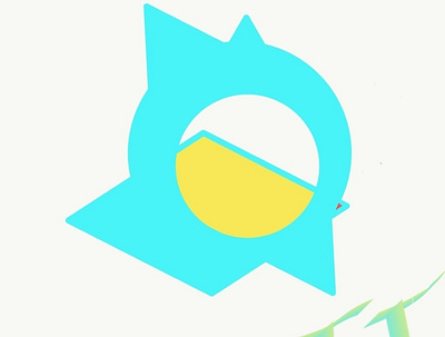 Blue spike design desjgb graphic design illustration logo