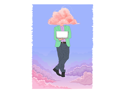 Head In The Clouds - Digital Art