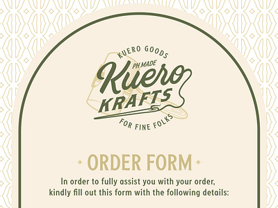 Kuero Kraft's Invoice Design