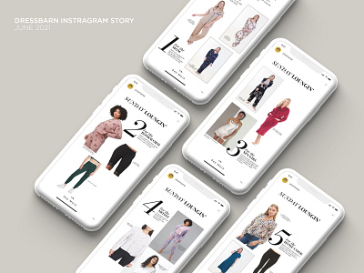 Dressbarn's Instagram Story branding design graphic design illustration instagram story logo social media design typography vector