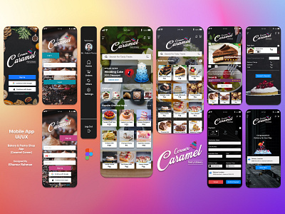 Bakery & Pastry Shop App UI/UX app bakery food app graphic design restaurant app ui user experience user interface ux